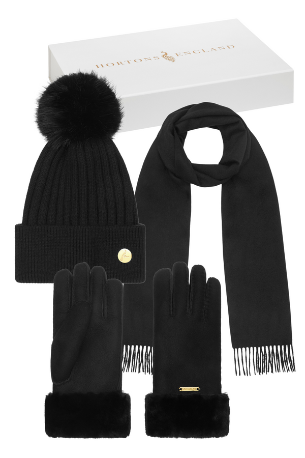 The Black Gift Box: Hat, Glove & Scarf