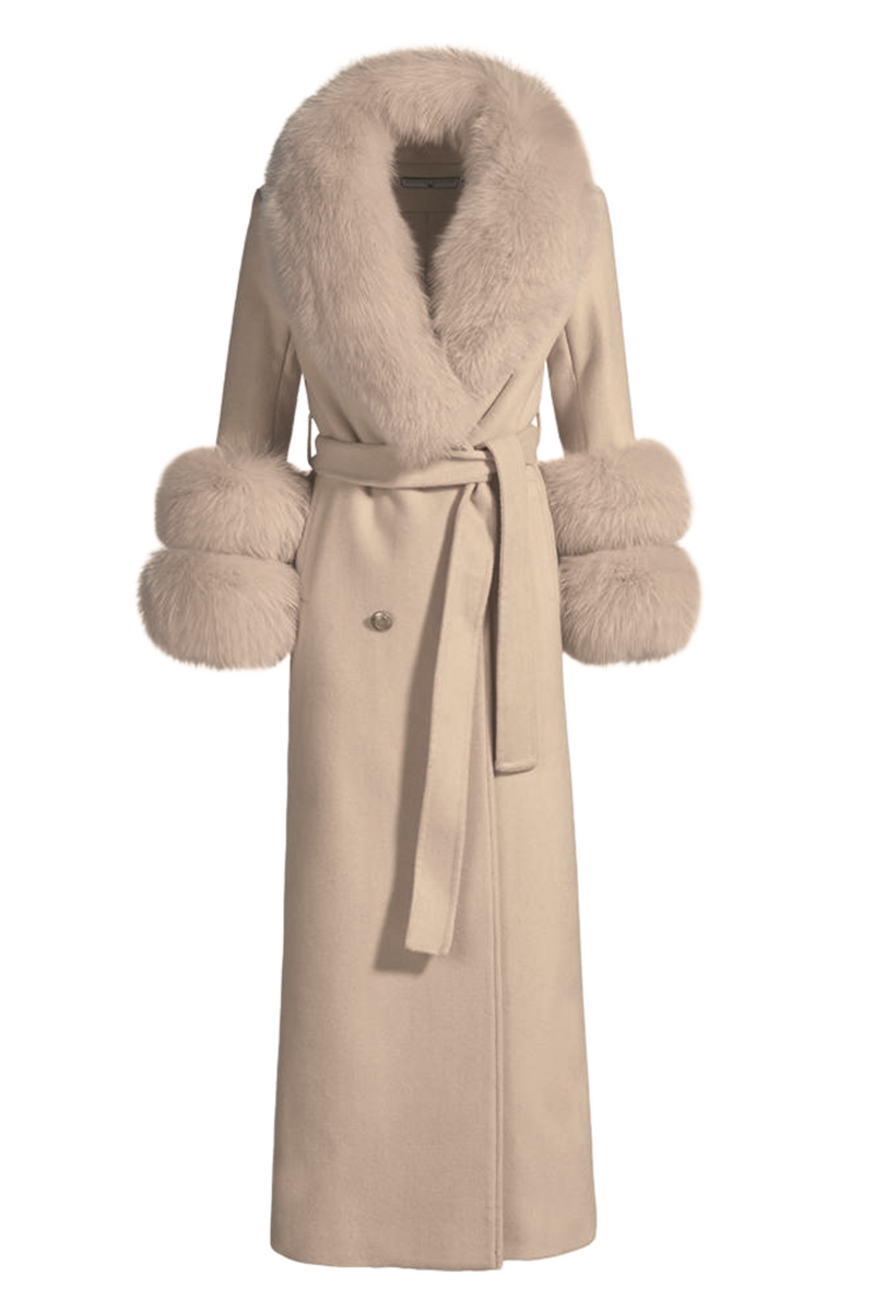 Mayfair Cashmere Coat Beige