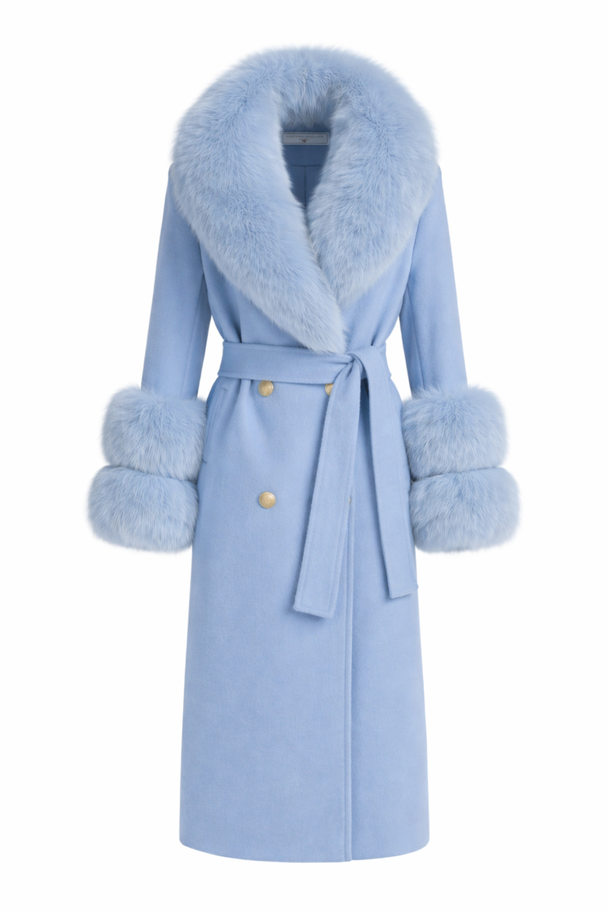 Belgravia Cashmere Coat Powder Blue