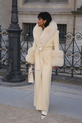 Mayfair Cashmere Coat Butter Yellow