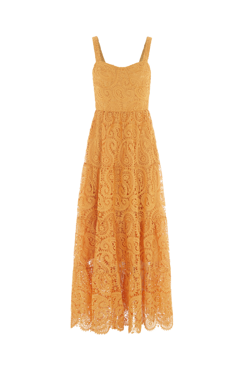 The Monaco Lace Maxi Dress Mango