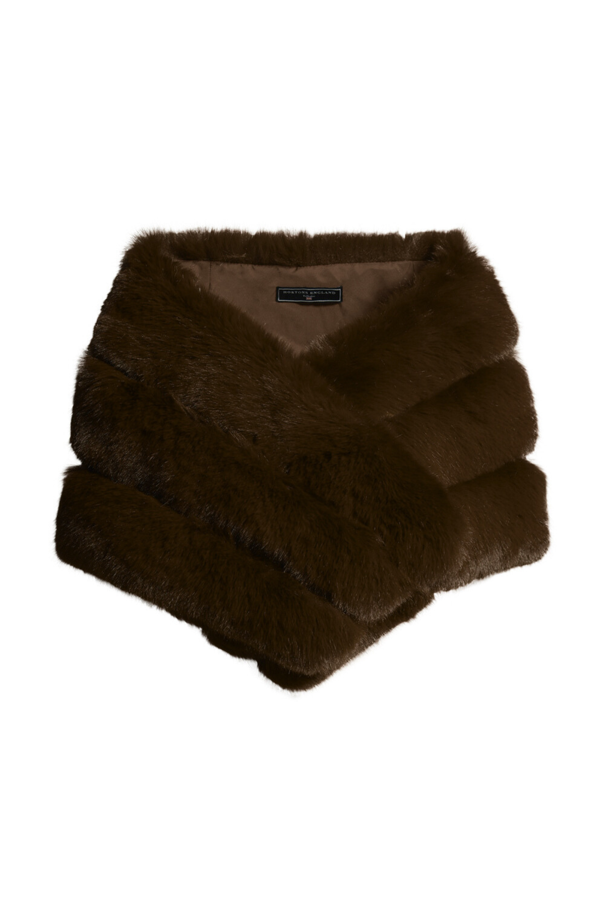 Chocolate Brown Faux Fur Scarf