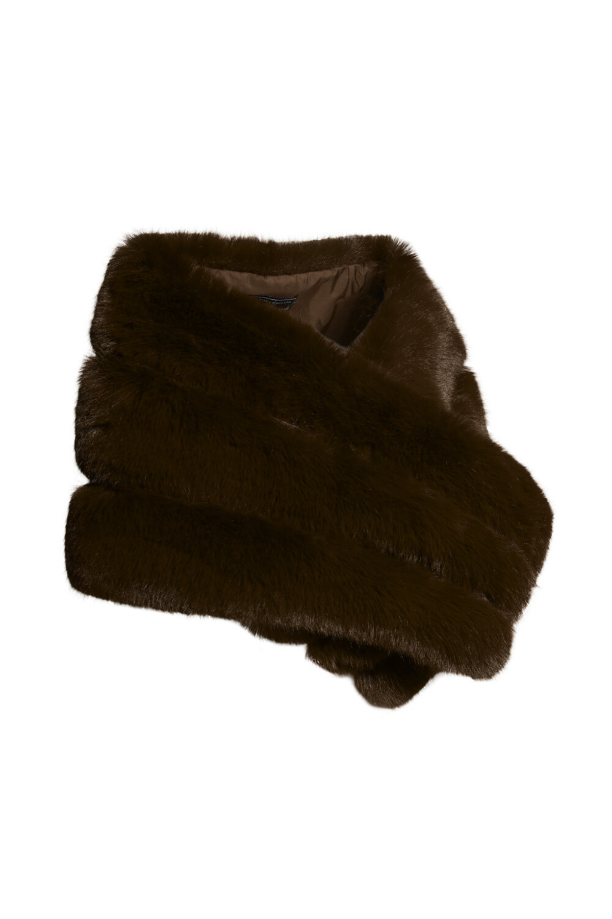 Chocolate Brown Faux Fur Scarf