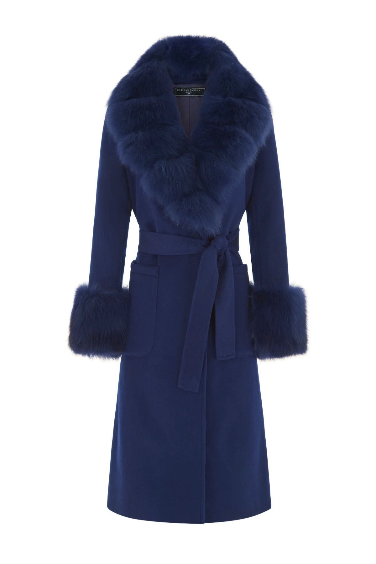 Beaufort Cashmere Coat Navy