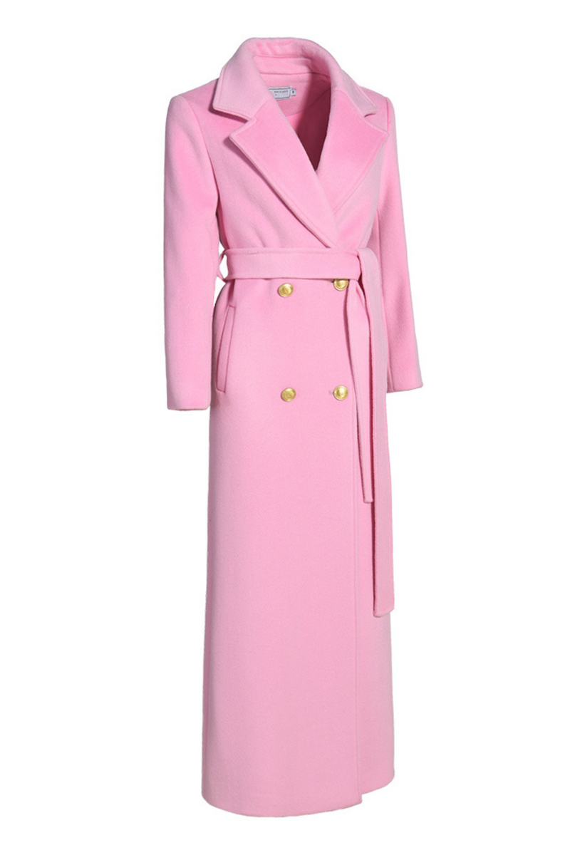 Mayfair Cashmere Coat Powder Pink