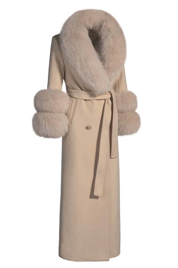 Mayfair Cashmere Coat Beige