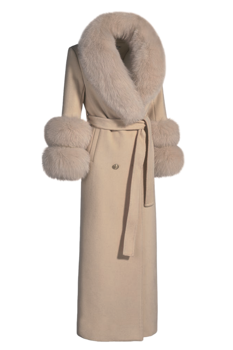 Mayfair Cashmere Coat Beige