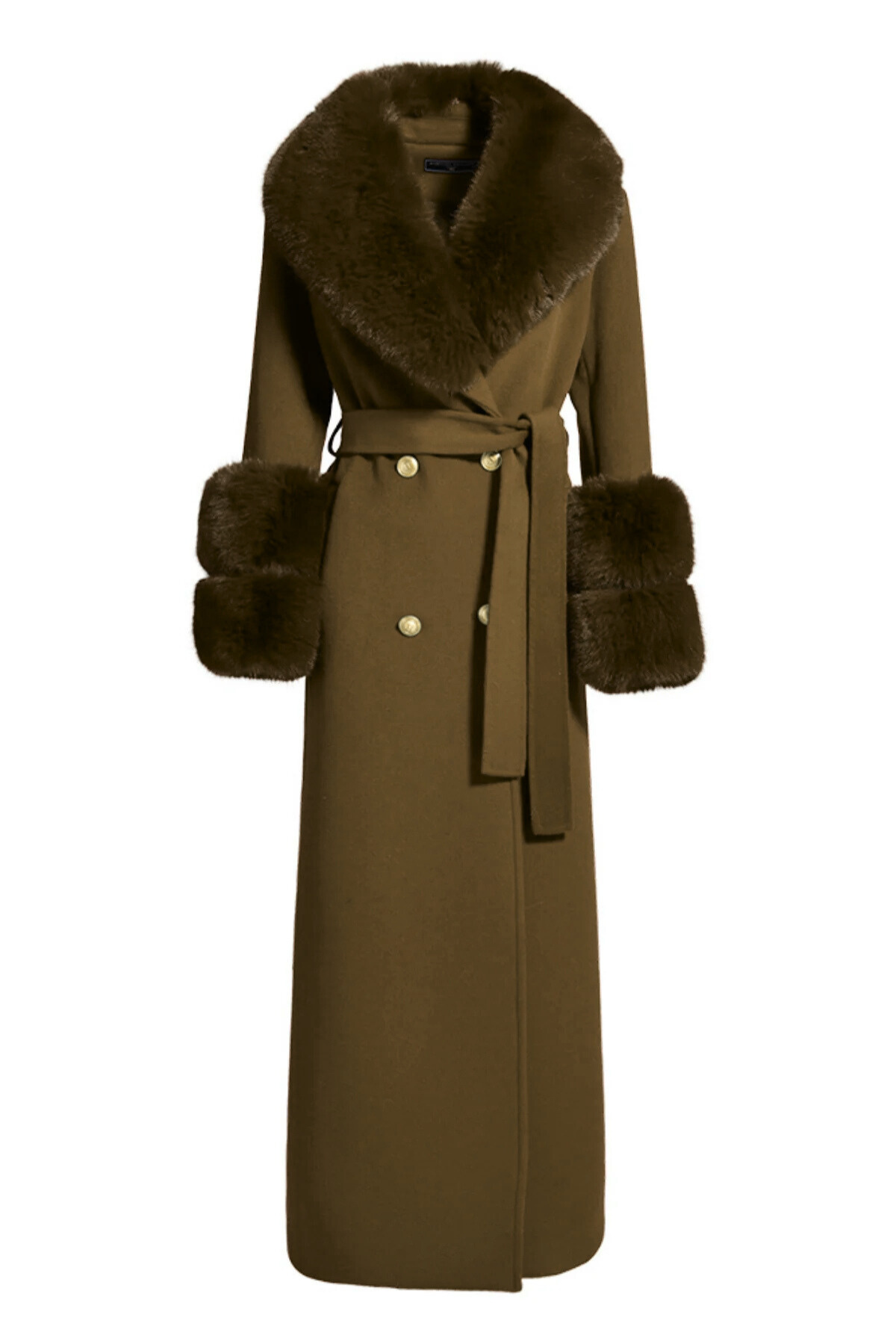 Mayfair Cashmere Coat Olive