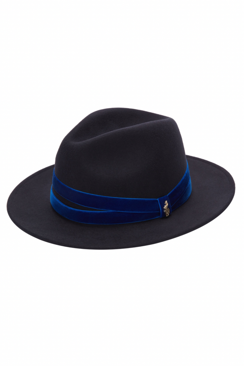 Ascot Wool Fedora Navy