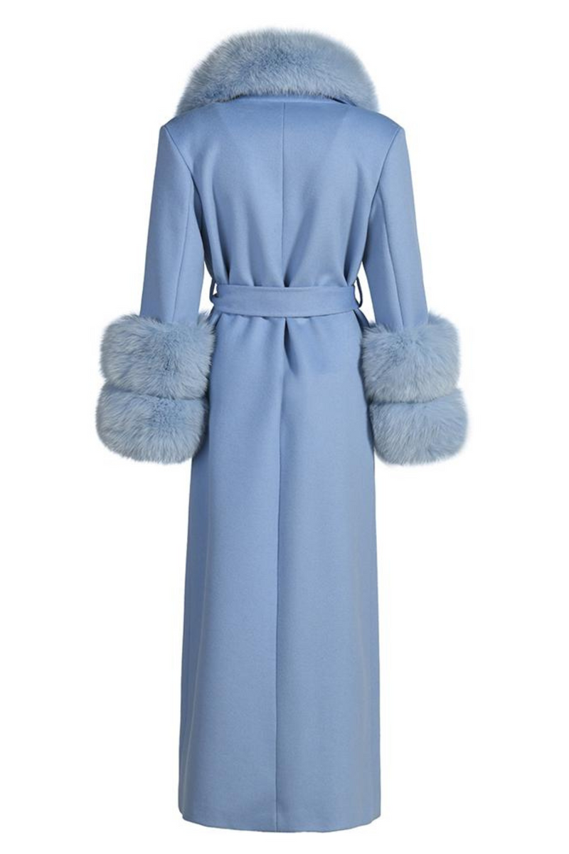 Mayfair Cashmere Coat Powder Blue