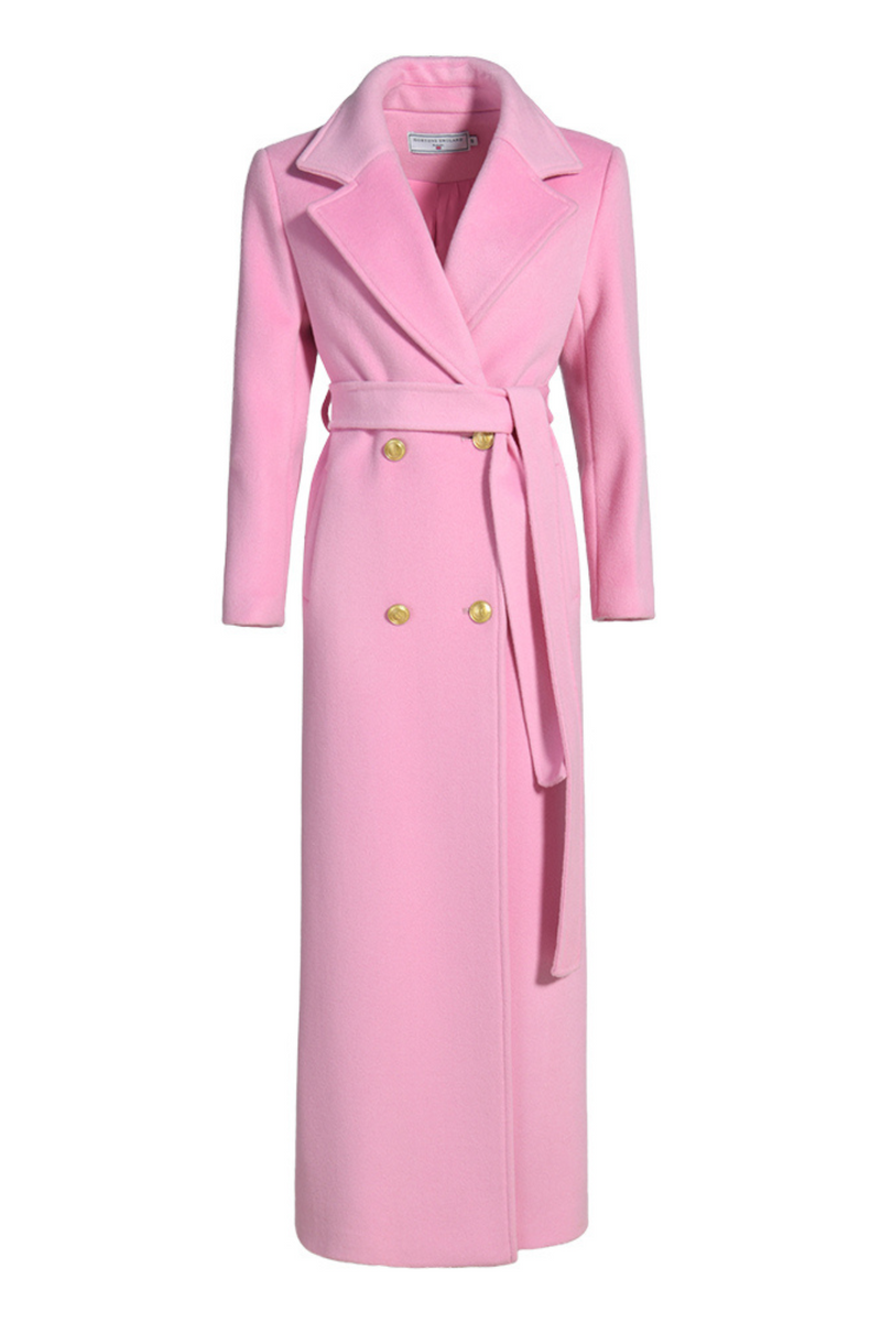 Mayfair Cashmere Coat Powder Pink