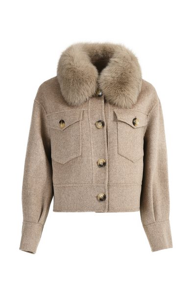Hampstead Cashmere Jacket Fawn