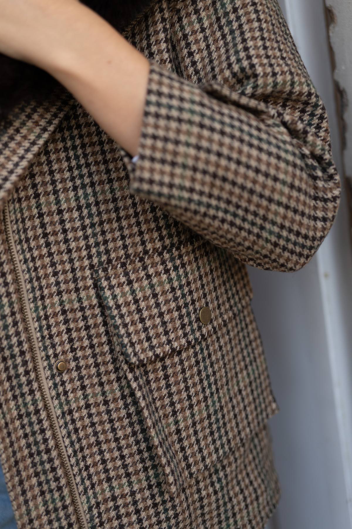 Ashford Tweed Faux Fur Jacket