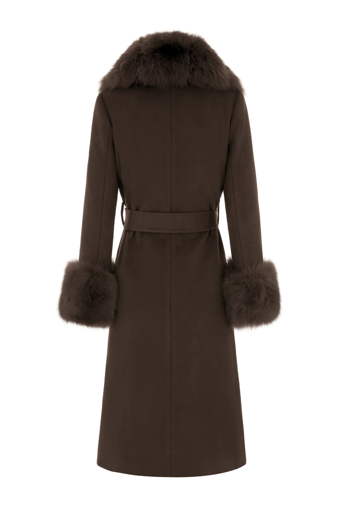 Beaufort Cashmere Coat Chocolate Brown