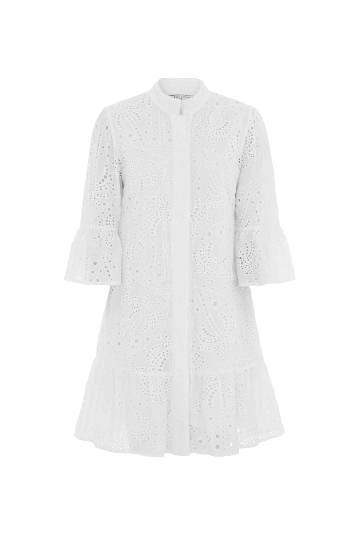 St. Tropez Broderie Mini Dress White
