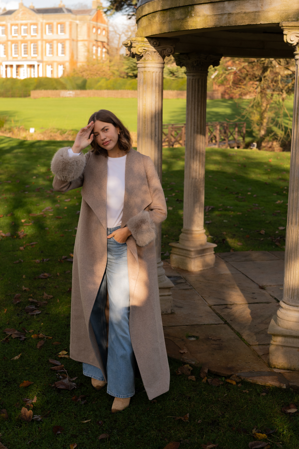 Kensington Cashmere Coat Fawn