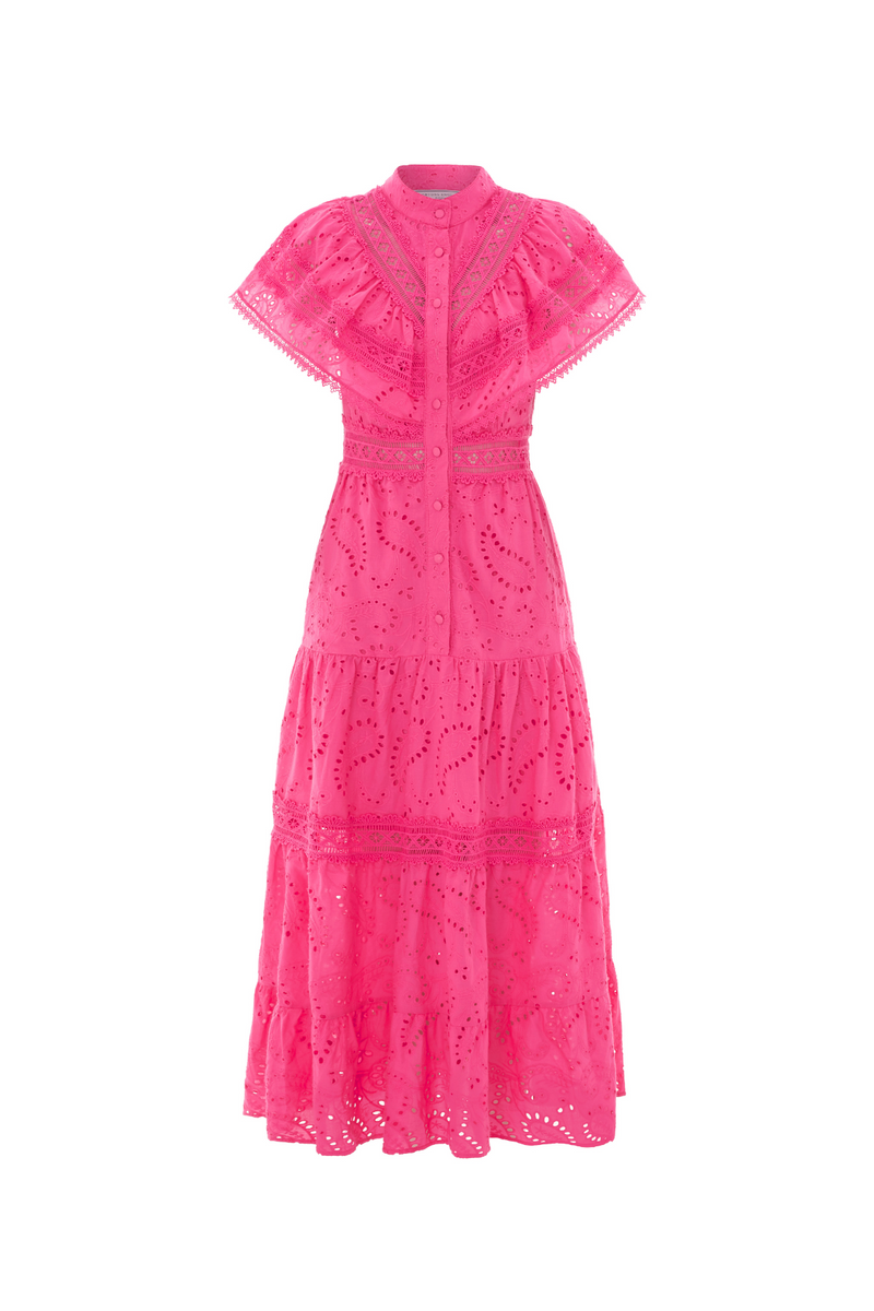 The Santorini Dress Hot Pink