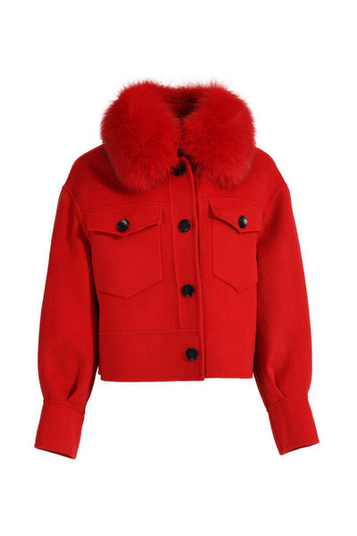 Hampstead Cashmere Jacket Red