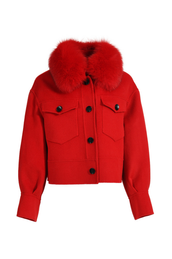 Hampstead Cashmere Jacket Red