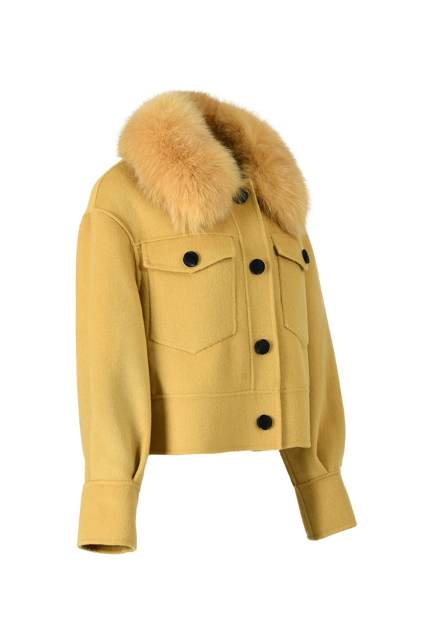 Hampstead Cashmere Jacket Tuscany Yellow