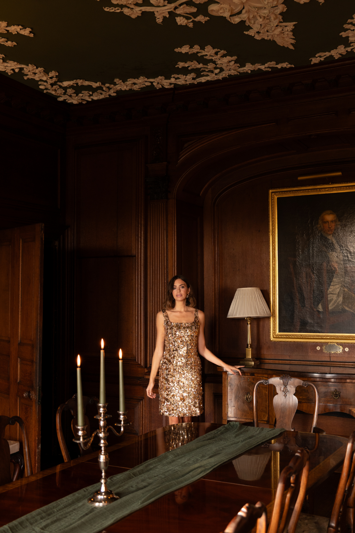 Aurora Gold Sequin Dress