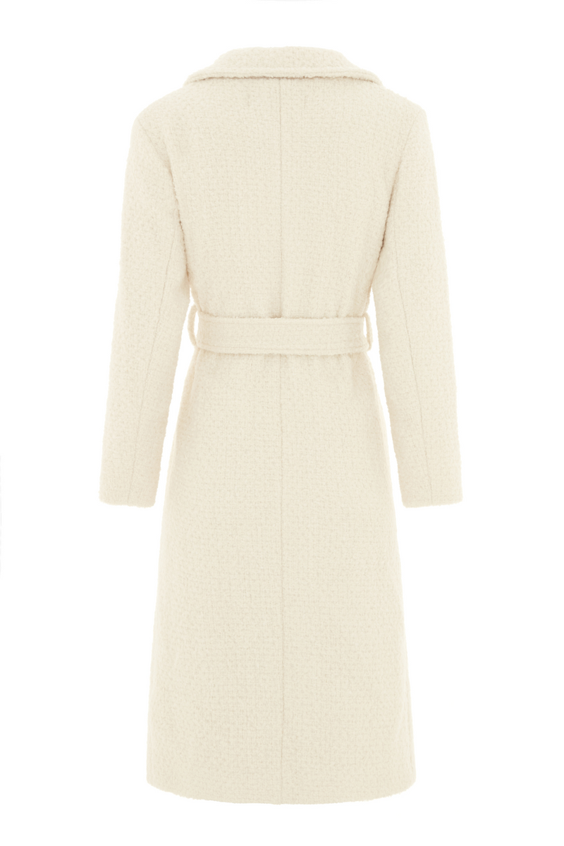 Highgrove Coat White Tweed