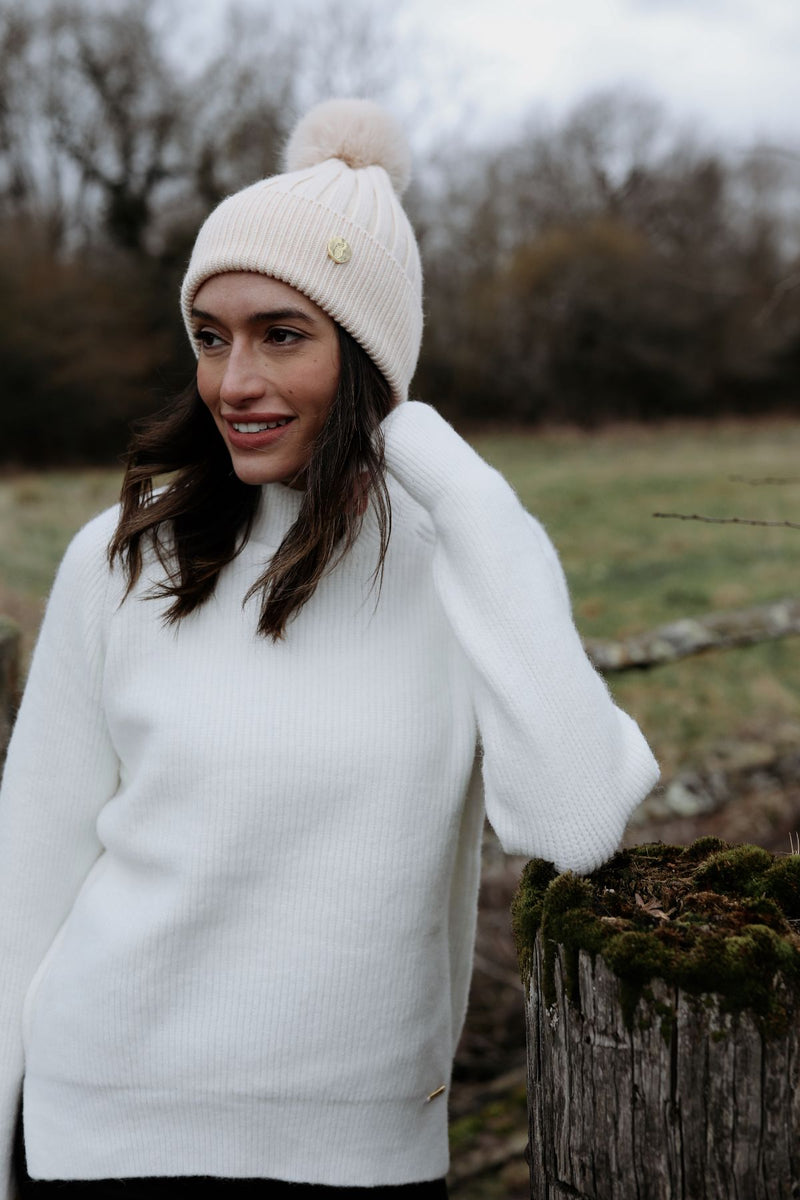 Banbury Turtle Neck Jumper White