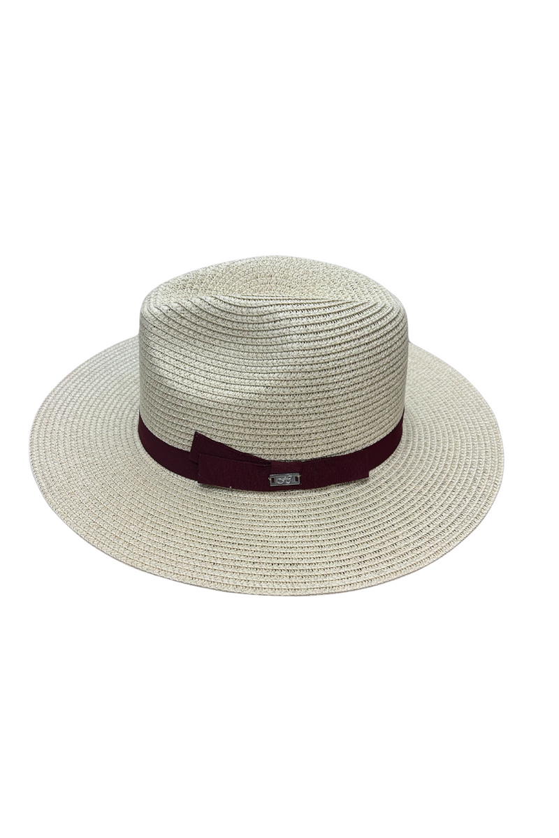 H Band Straw Fedora