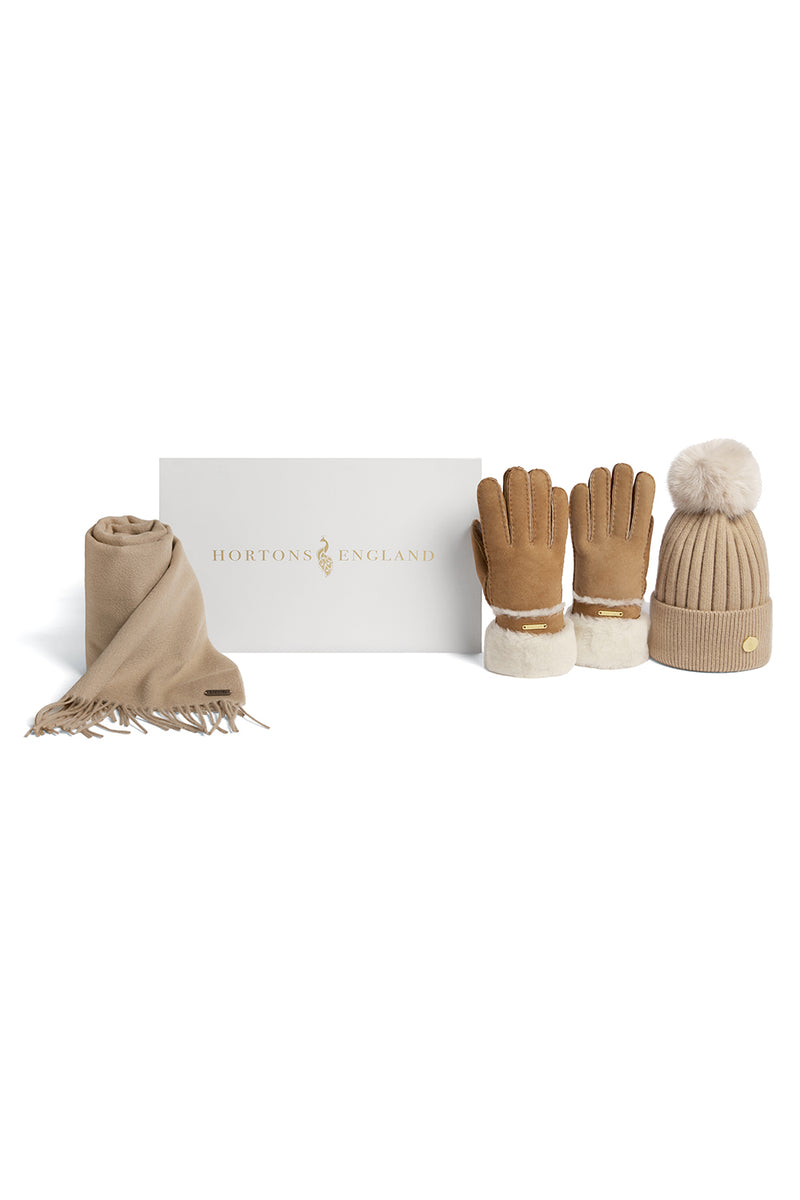 The Neutral Gift Box: Hat, Glove & Scarf