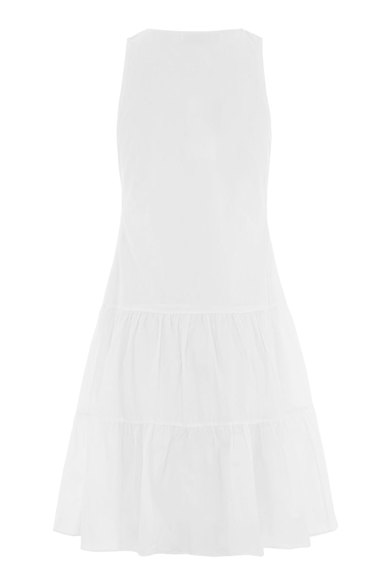 Hatfield Ruched Mini Dress White