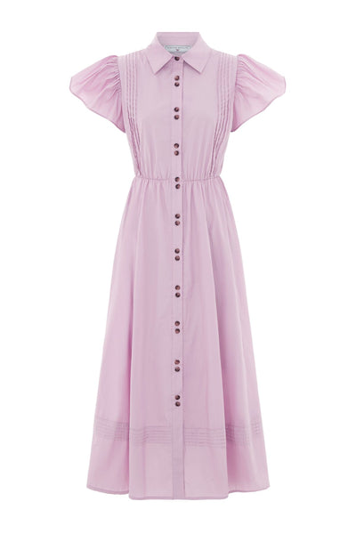 The Henley Maxi Dress Lilac