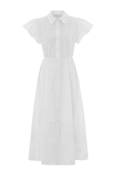 The Henley Maxi Dress White