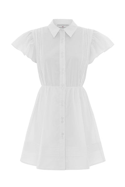 The Henley Mini Dress White
