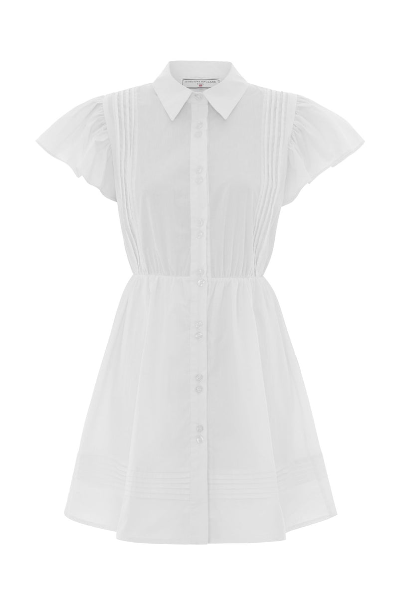 The Henley Mini Dress White