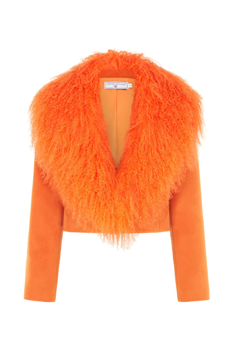 Valencia Cropped Jacket Orange