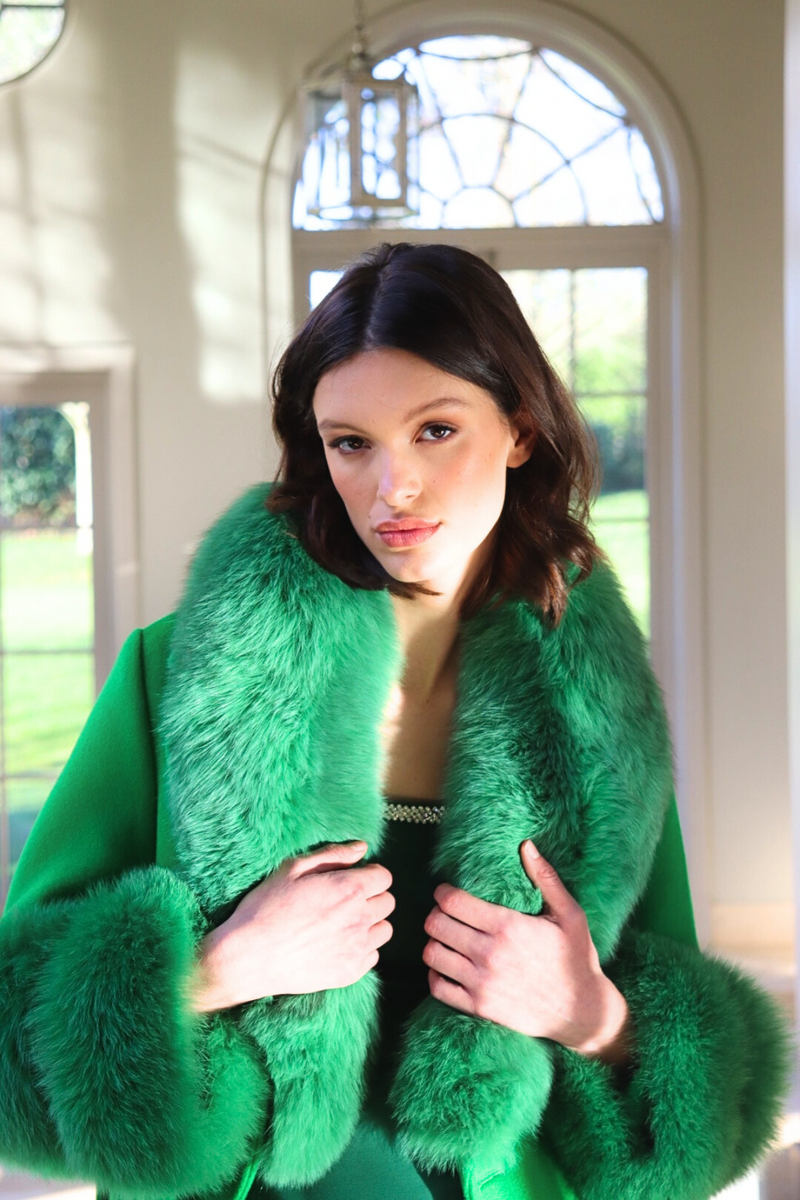 Belgravia Cashmere Coat Green