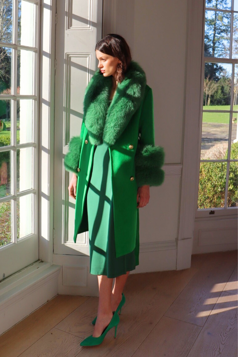 Belgravia Cashmere Coat Green