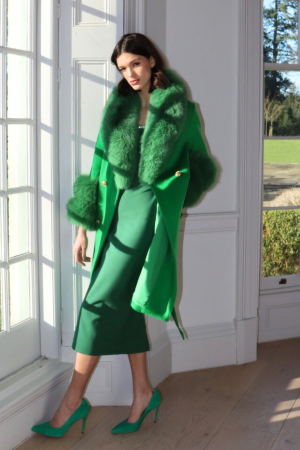 Belgravia Cashmere Coat Green