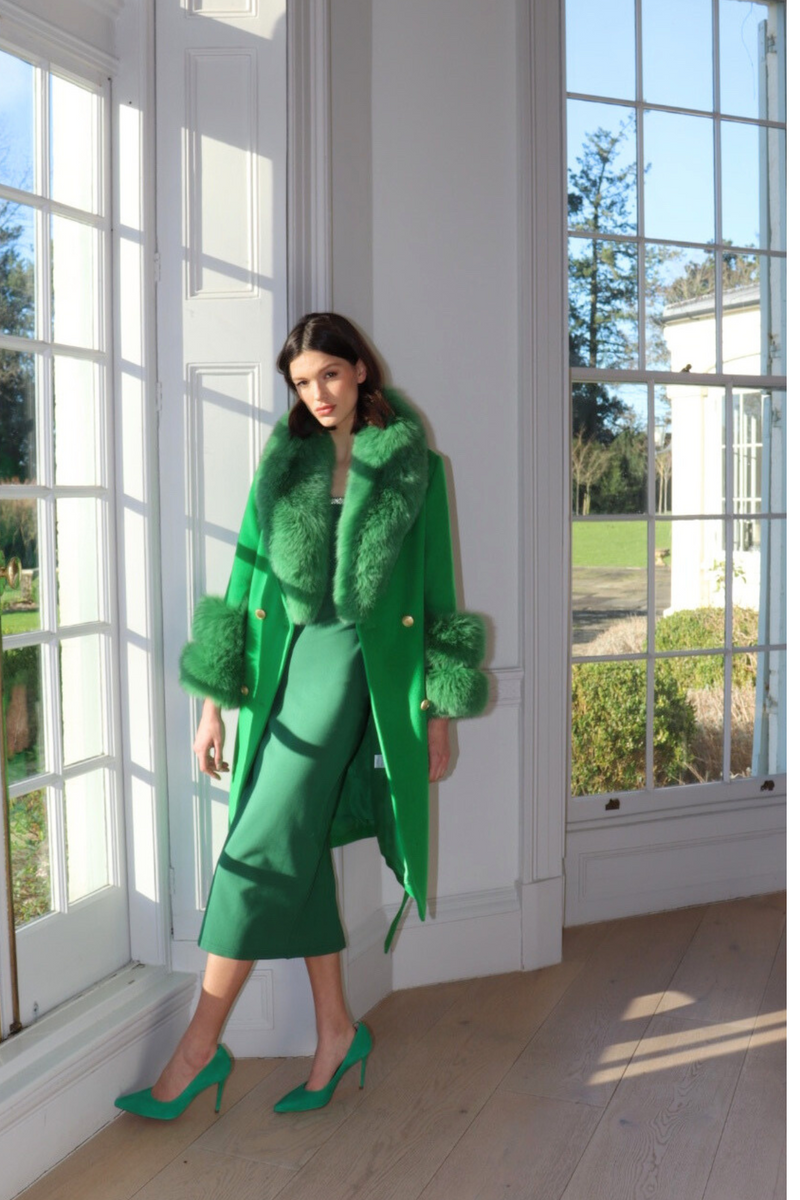 Belgravia Cashmere Coat Green