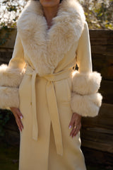 Mayfair Cashmere Coat Butter Yellow