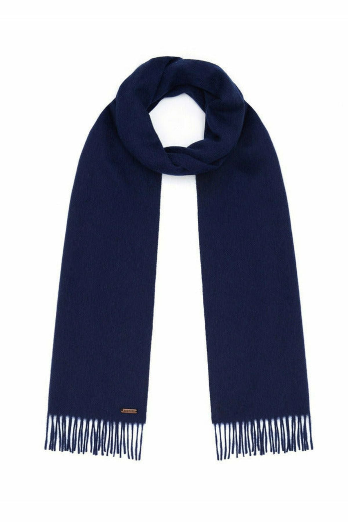 Heritage Navy Lambswool Scarf