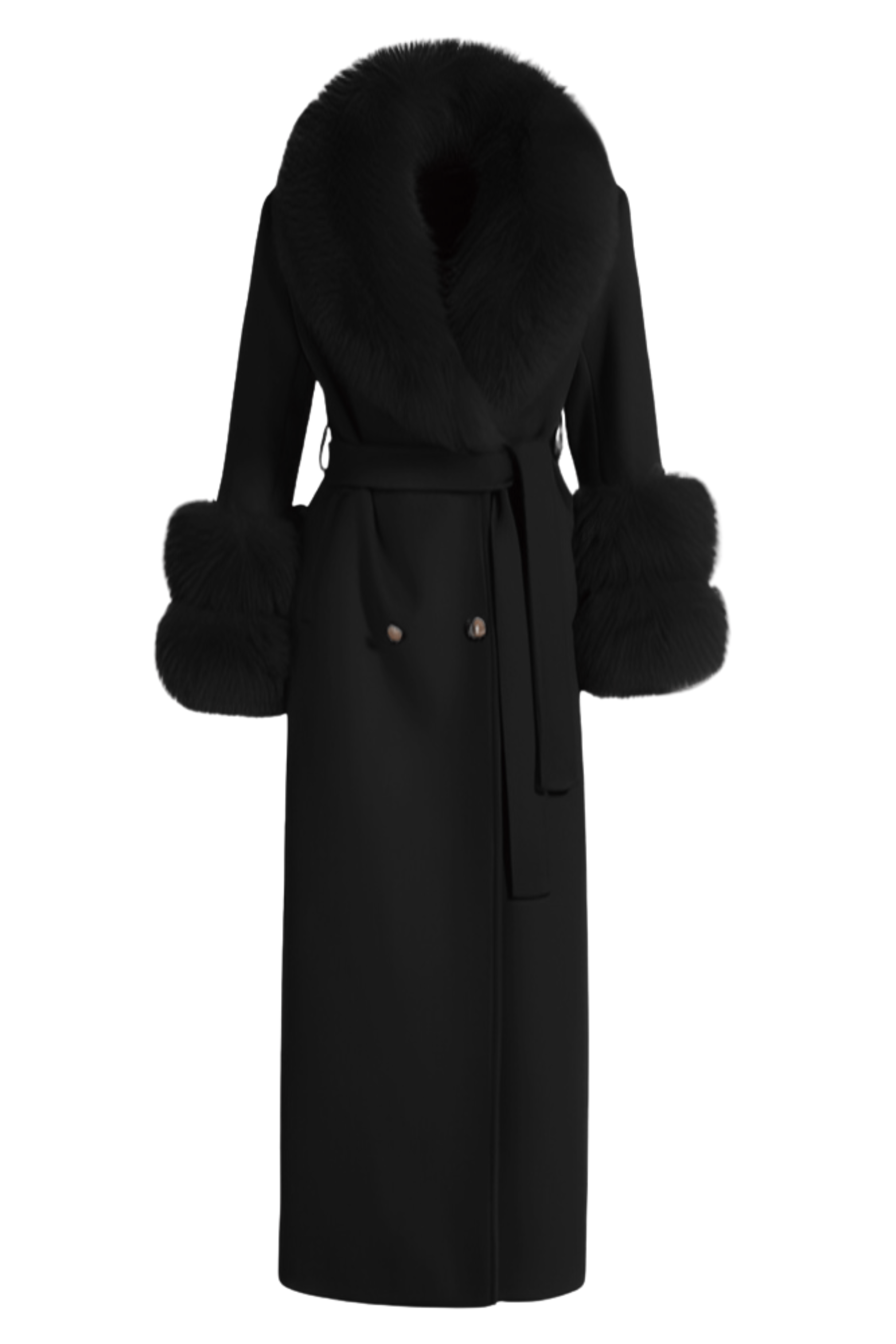 Mayfair Cashmere Coat Black