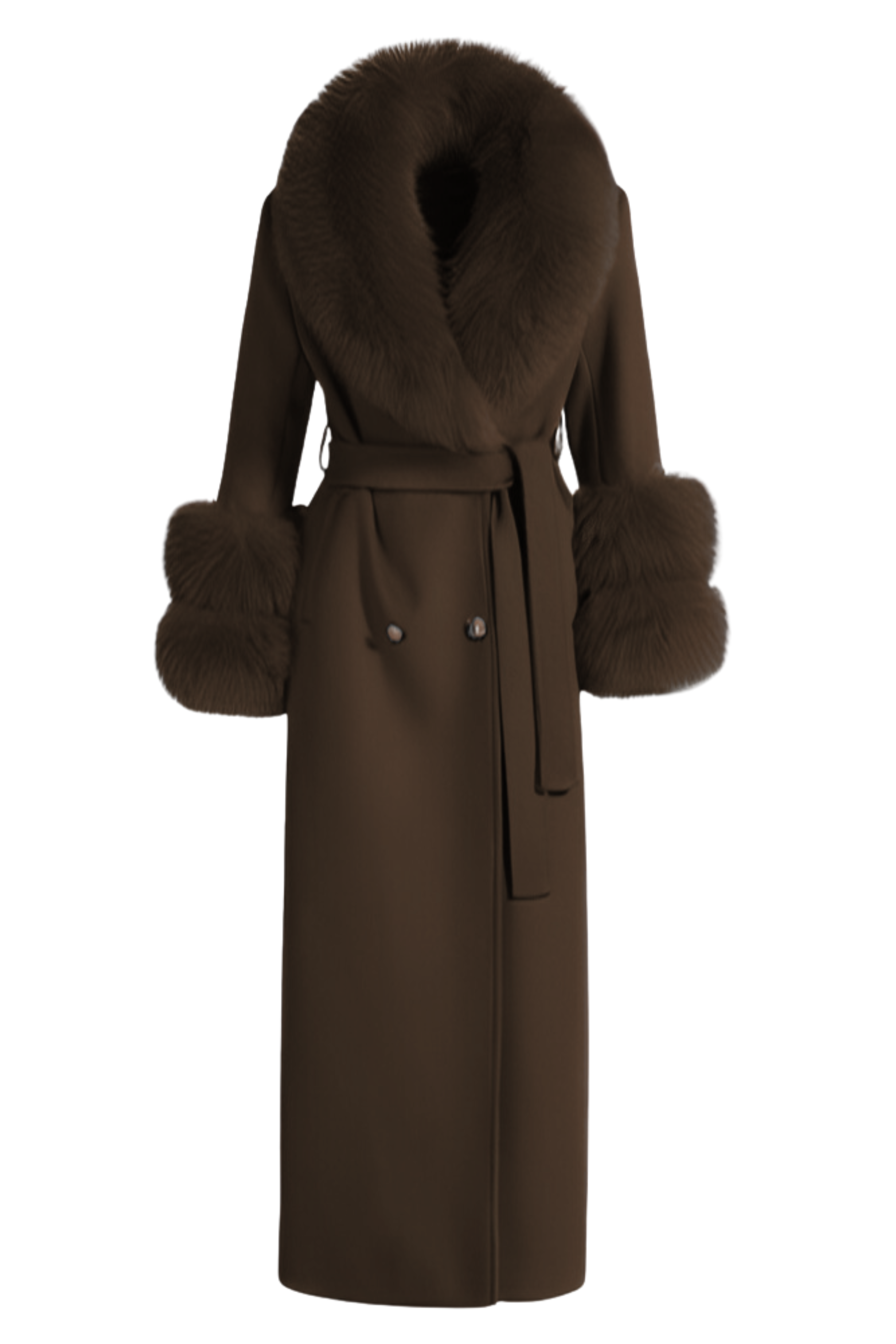 Mayfair Cashmere Coat Chocolate Brown