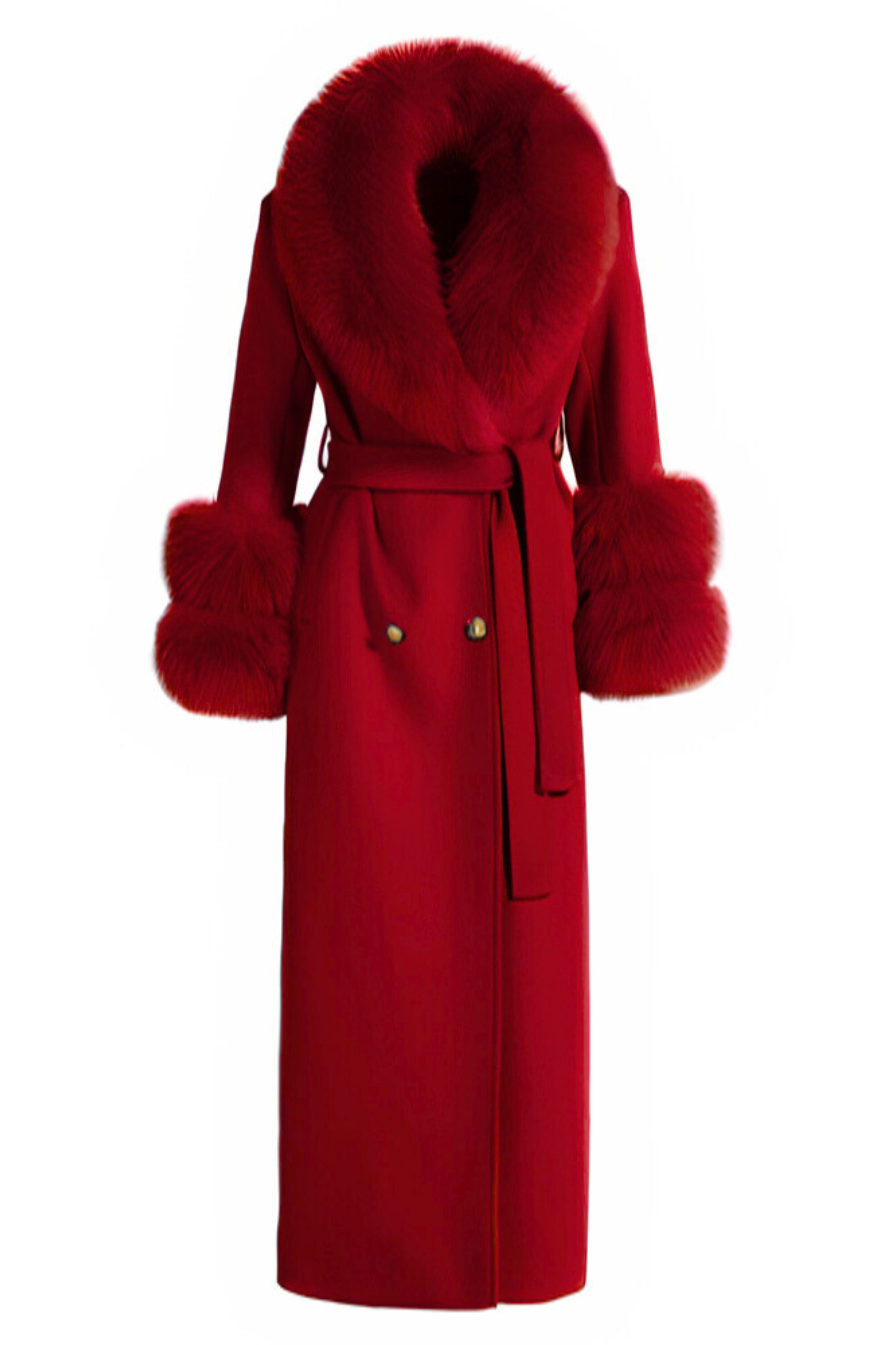 Mayfair Cashmere Coat Red