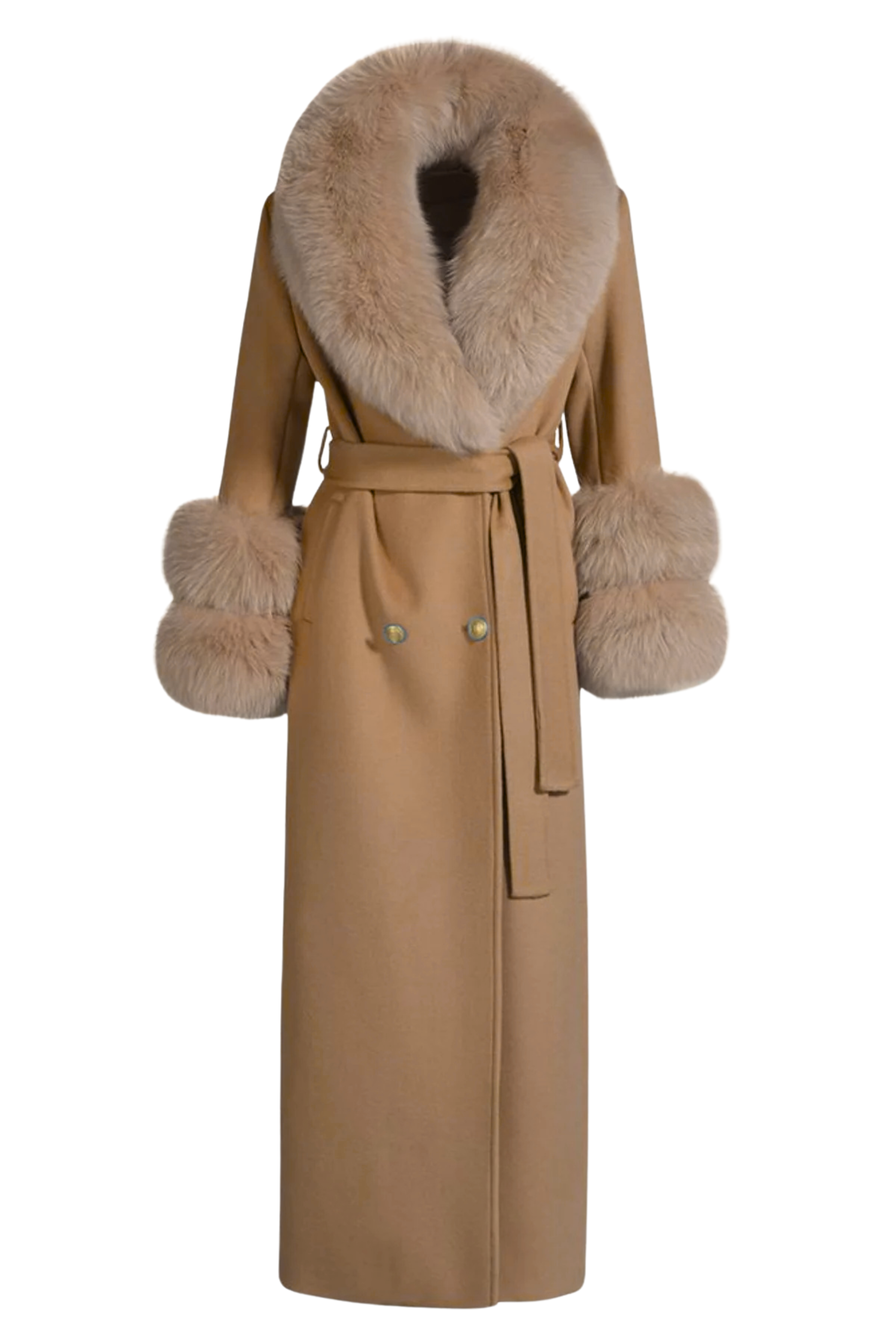 Mayfair Cashmere Coat Tan