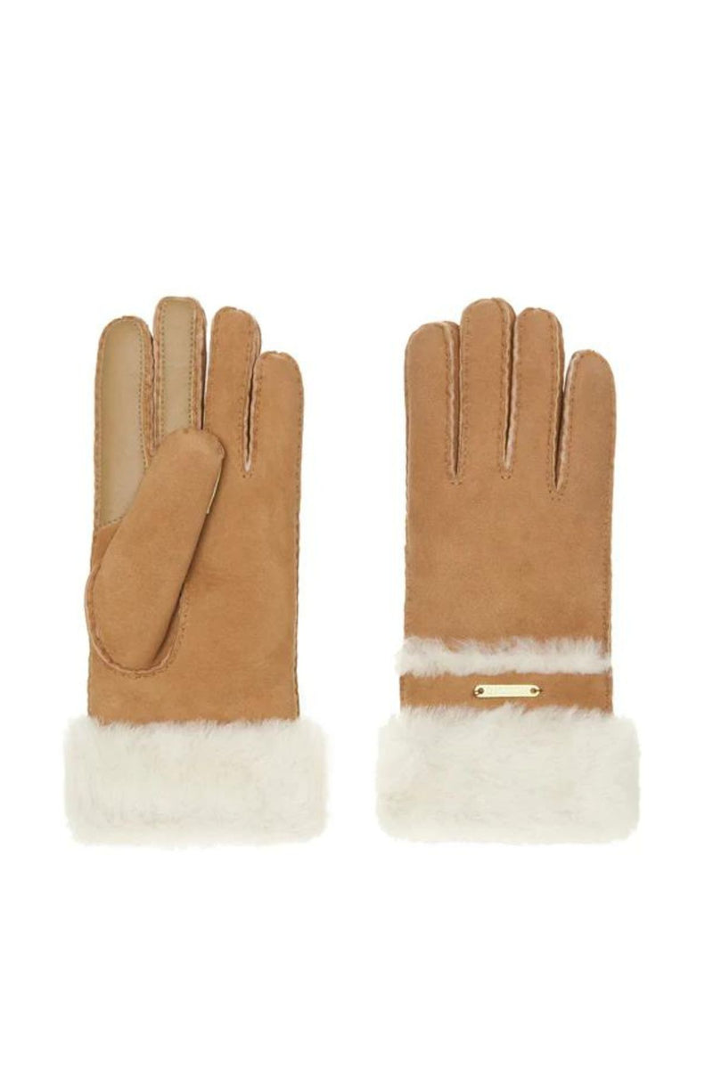 Eaton Sheepskin Tech Gloves - Chestnut