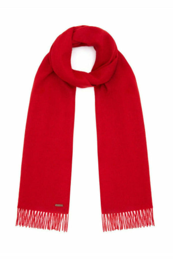 Heritage Lambswool Scarf - Red