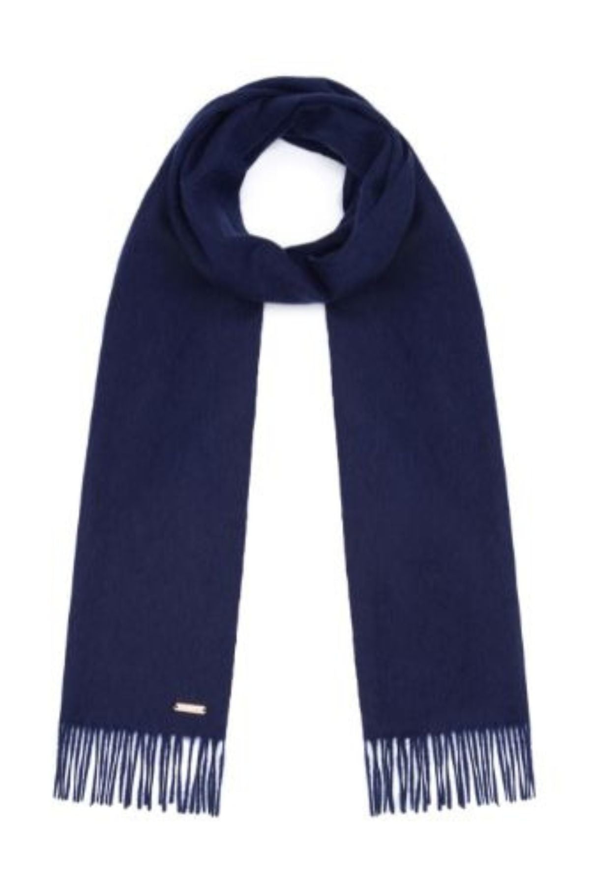 Signature Cashmere Scarf Navy