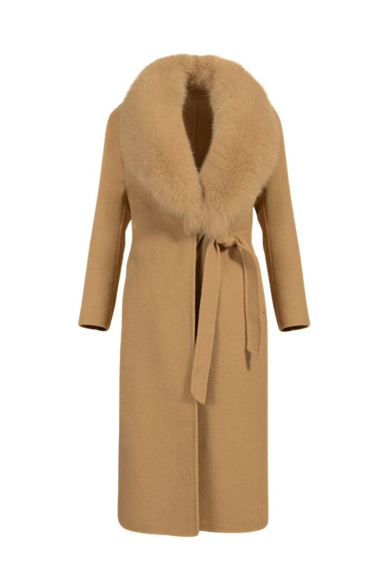 Windsor Cashmere Coat Tan