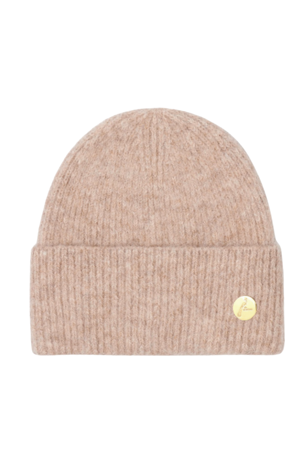 100% Cashmere Beige Beanie